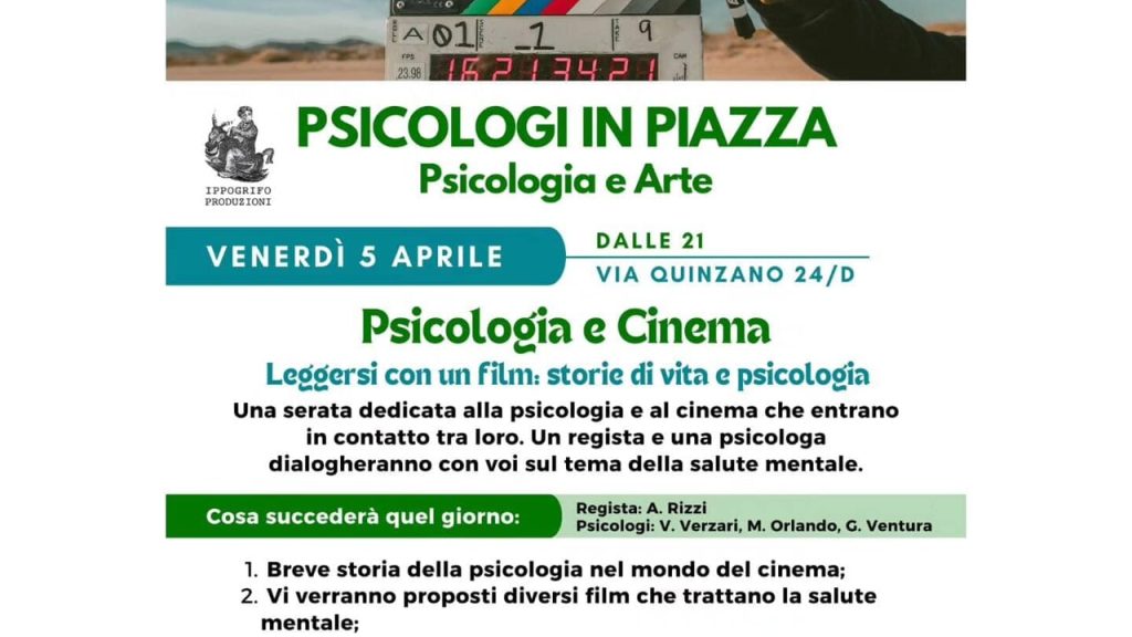 Psicologi in piazza, locandina