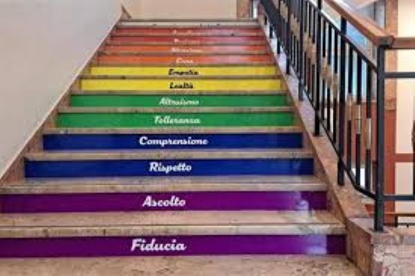 Scala arcobaleno scuola Verona