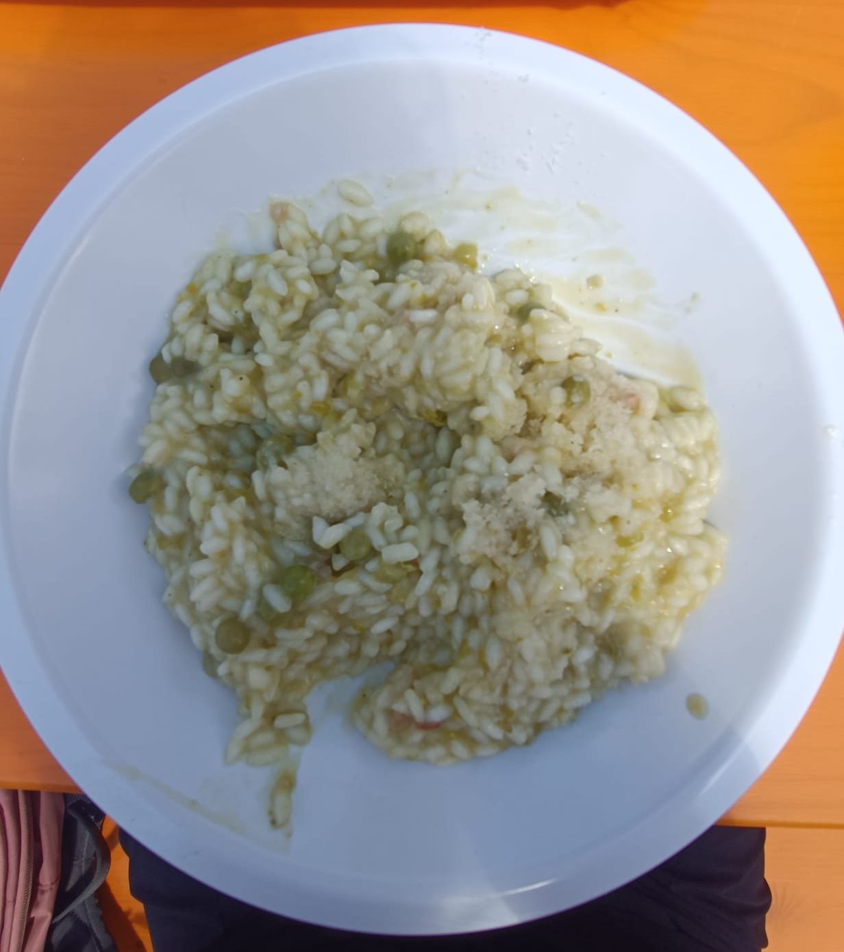 risotto con i piselli