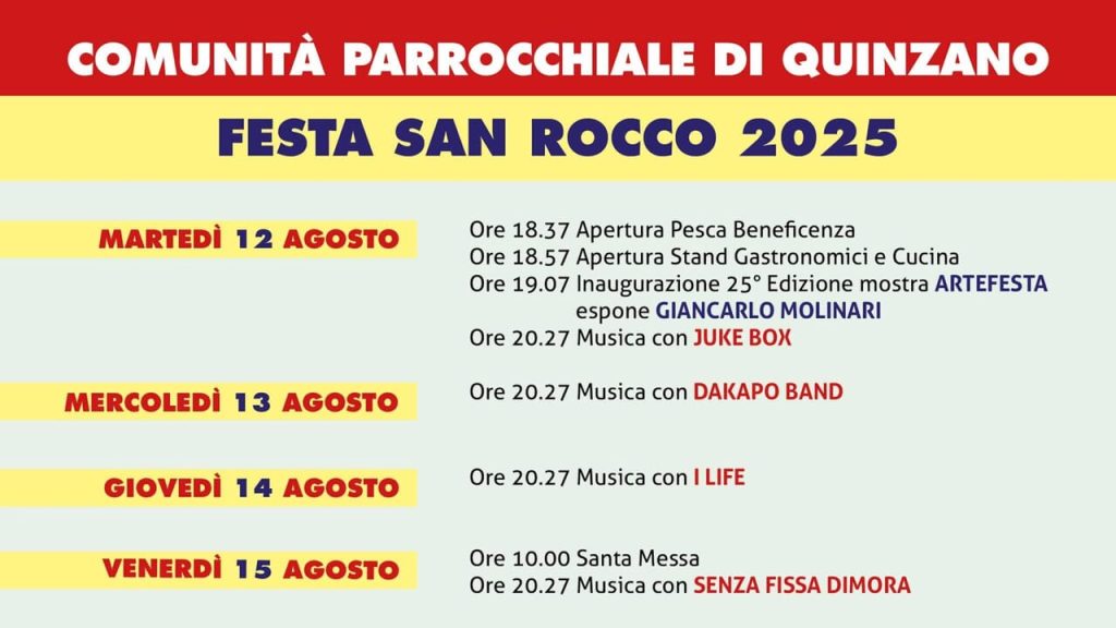 San Rocco 2025