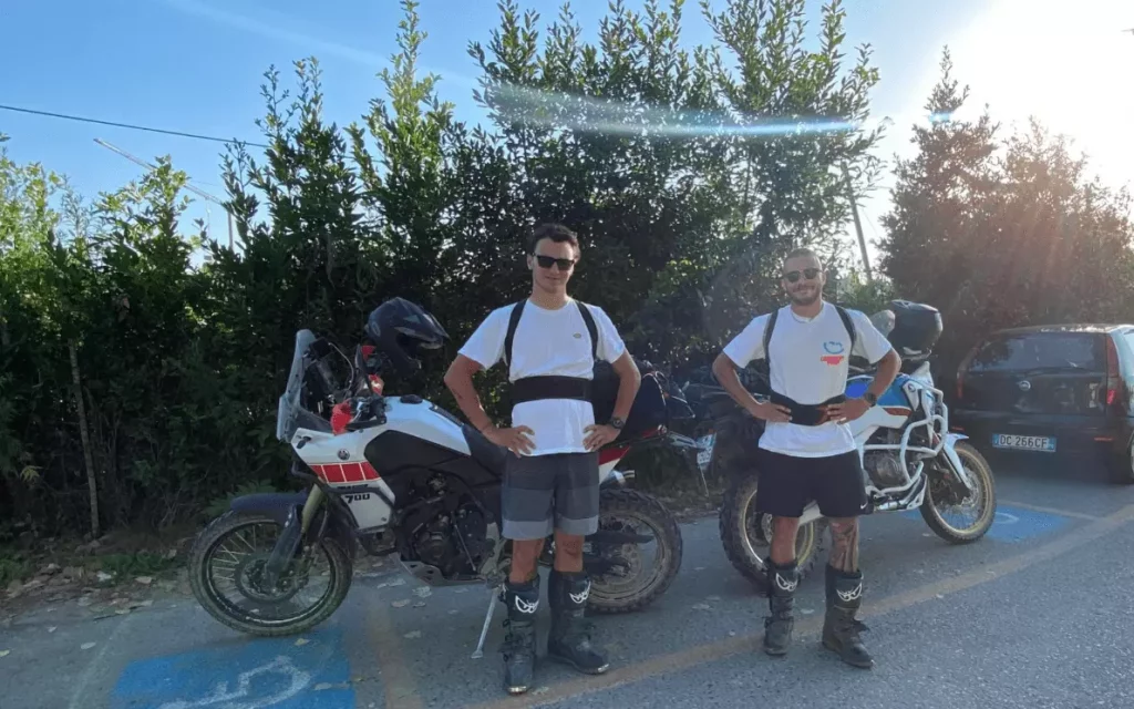 Nicola e Francesco con le loro moto