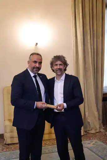 Sindaco di Betlemme con Tommasi