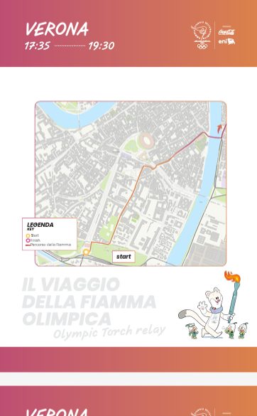 Fiamma olimpica a Verona