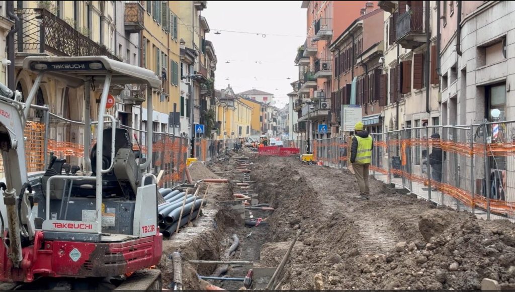 cantiere via XX Settembre Verona