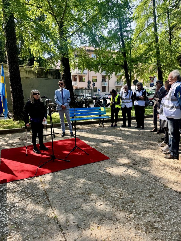 Inaugurazione panchina azzurra Verona