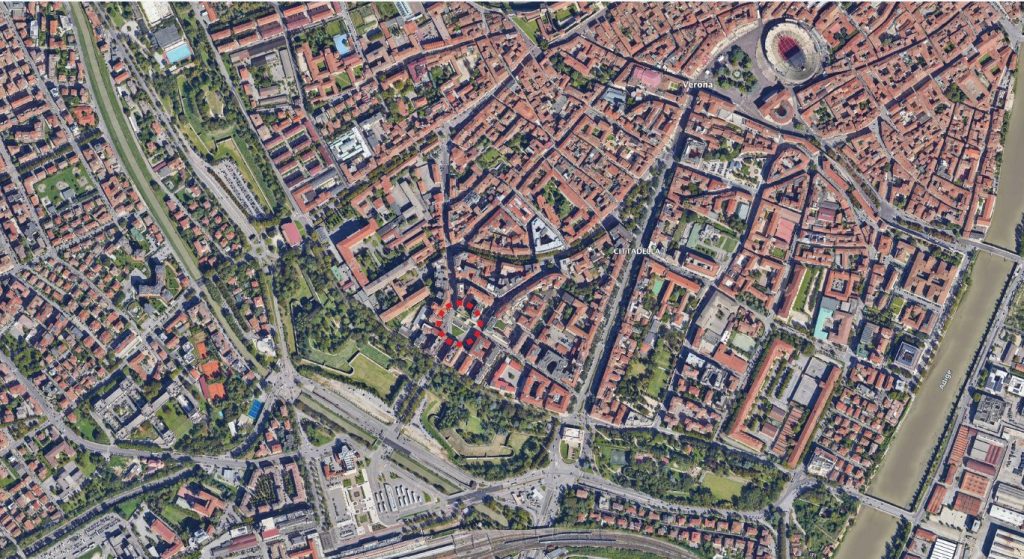 mappa con nuova piazza Simoni