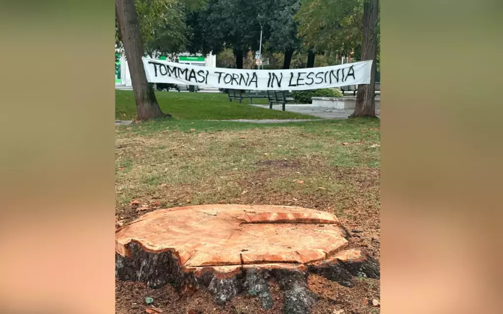 Tommasi torna in Lessinia striscione