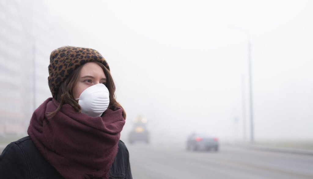 mascherina smog