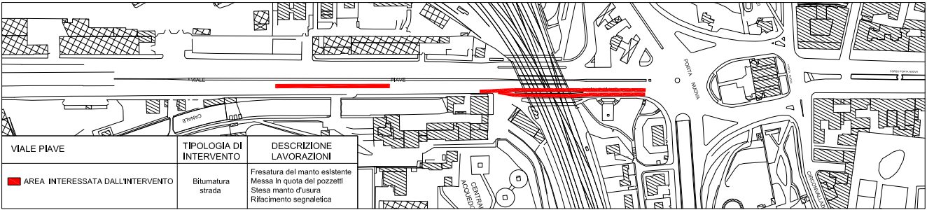 mappa cantiere viale Piave